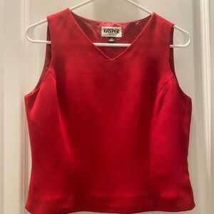 Kasper Red Sleeveled Too Size 4 P, Lined.. Worn Once.